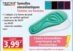 Norma Toptex semelles viscoélastiques offre