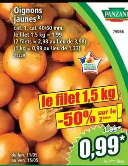 Norma Panzani oignons jaunes offre
