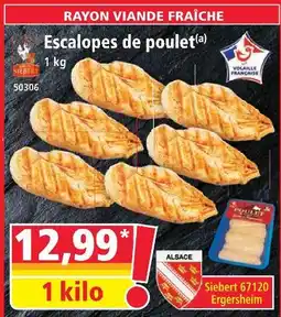 Norma Siebert escalopes de poulet offre