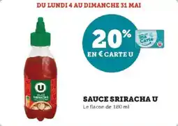 Super U Sauce sriracha u offre