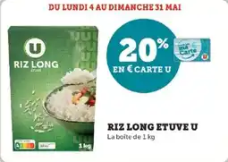 Super U Riz long etuve u offre