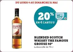 Super U Blended scotch whisky the famous grouse 40° offre