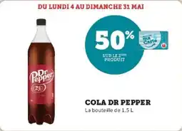 Super U Cola dr pepper offre
