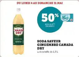 Super U Soda saveur gingembre canada dry offre