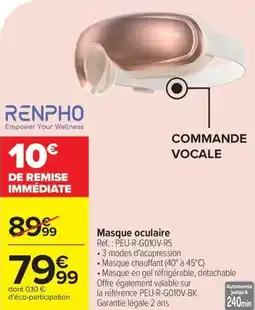 Carrefour Masque oculaire offre