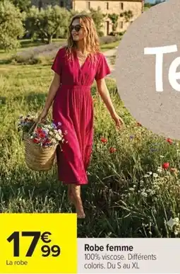 Carrefour Robe femme offre