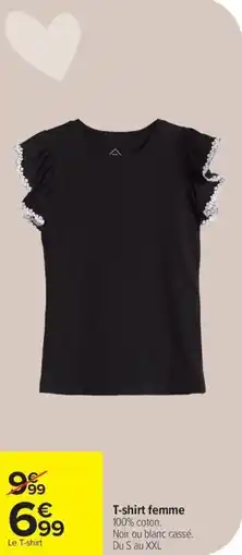 Carrefour T-shirt femme offre