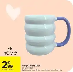 Carrefour Mug chunky bleu offre