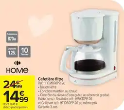 Carrefour Cafetière filtre offre