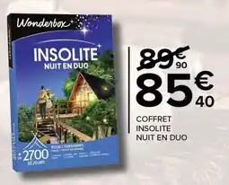 Carrefour Coffret insolite nuit en duo offre