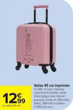 Carrefour Valise imprimée offre