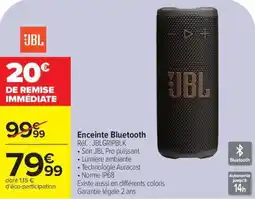 Carrefour Enceinte bluetooth offre