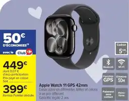 Carrefour Apple watch 11 gps offre