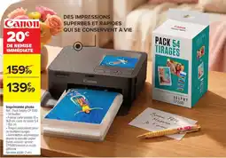 Carrefour Canon Imprimante photo offre