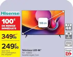 Carrefour Téléviseur LED 4K offre