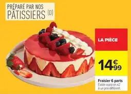 Carrefour Fraisier 6 parts offre