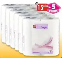 Maximo Lot de 6 x 4 rouleaux de papier toilette blanc confort offre