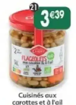 Maximo Flageolets cuisinés aux carottes et à l'ail offre