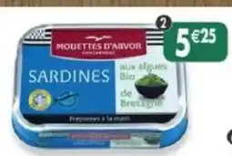 Maximo Sardines huile d'olive aux algues bio de bretagne offre