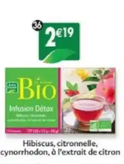 Maximo Infusion détox hibiscus, citronnelle, cynorrhodon, à l'extrait de citron offre