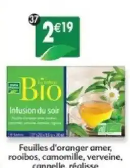 Maximo Infusion du soir feuilles d'oranger amer, rooibos, camomille, verveine, cannelle, réglisse offre