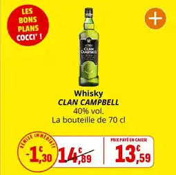 Coccinelle Express CLAN CAMPBELL Whisky offre