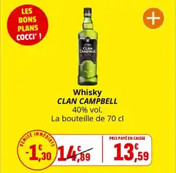Coccinelle Express Whisky clan campbell offre