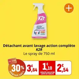Coccinelle Express K2R Détachant avant lavage action complète offre