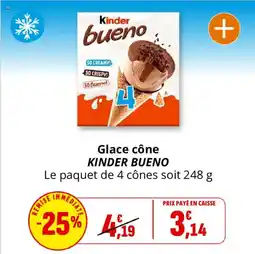 Coccinelle Express KINDER BUENO Glace cône offre