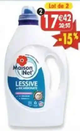 Maximo Lot de 2 lessives au bicarbonate offre