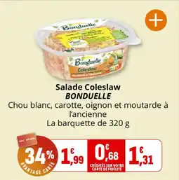 Coccinelle Express BONDUELLE Salade Coleslaw offre