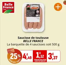 Coccinelle Express BELLE FRANCE Saucisse de toulouse offre
