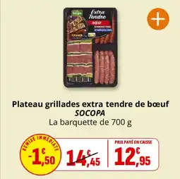 Coccinelle Express SOCOPA Plateau grillades extra tendre de bœuf offre