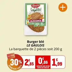 Coccinelle Express LE GAULOIS Burger blé offre