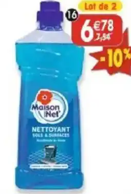 Maximo Lot de 2 nettoyants sols & surfaces au bicarbonate de soude offre