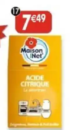 Maximo Acide citrique offre