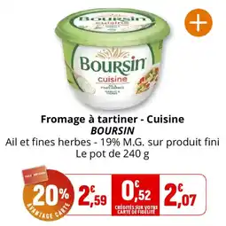 Coccinelle Express BOURSIN Fromage à tartiner - Cuisine offre