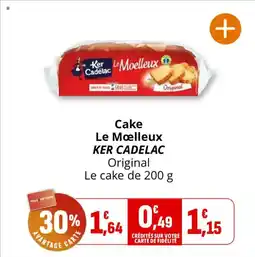 Coccinelle Express Cake le moelleux ker cadelac offre