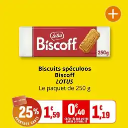Coccinelle Express Biscuits spéculoos biscoff lotus offre