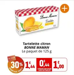 Coccinelle Express BONNE MAMAN Tartelette citron offre