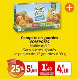 Coccinelle Express POM'POTES Compote en gourdes offre