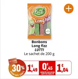 Coccinelle Express LUTTI Bonbons Long fizz offre