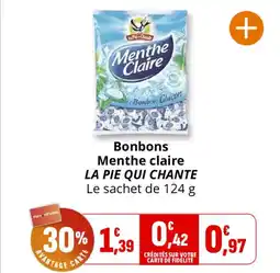 Coccinelle Express LA PIE QUI CHANTE Menthe claire offre