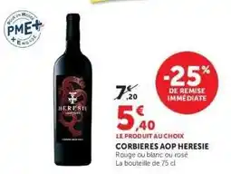Hyper U CORBIERES AOP HERESIE offre