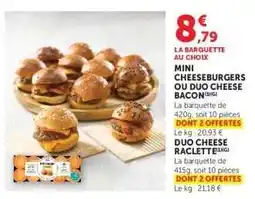 Hyper U MINI CHEESEBURGERS OU DUO CHEESE BACON offre