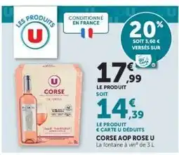 Hyper U CORSE AOP ROSE U offre