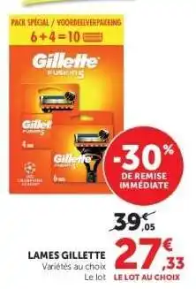 Hyper U LAMES GILLETTE offre