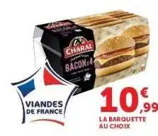 Hyper U Charal Bacon x4 offre