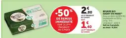 Hyper U BEURRE BIO ISIGNY STE MÈRE offre
