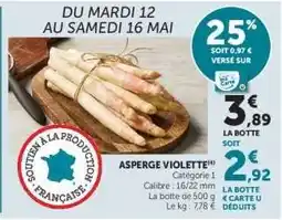 Hyper U ASPERGE VIOLETTE offre